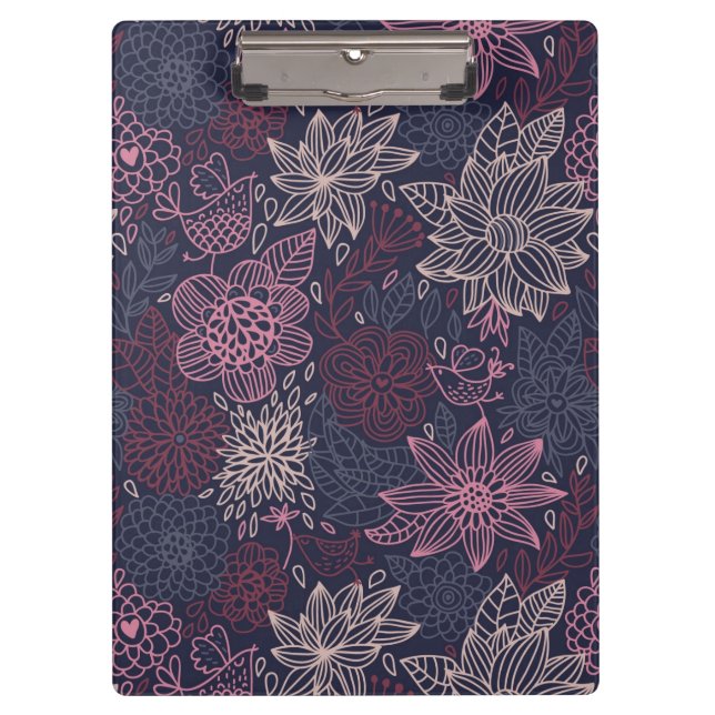 Porte-bloc Motif floral 4 3 (Devant)