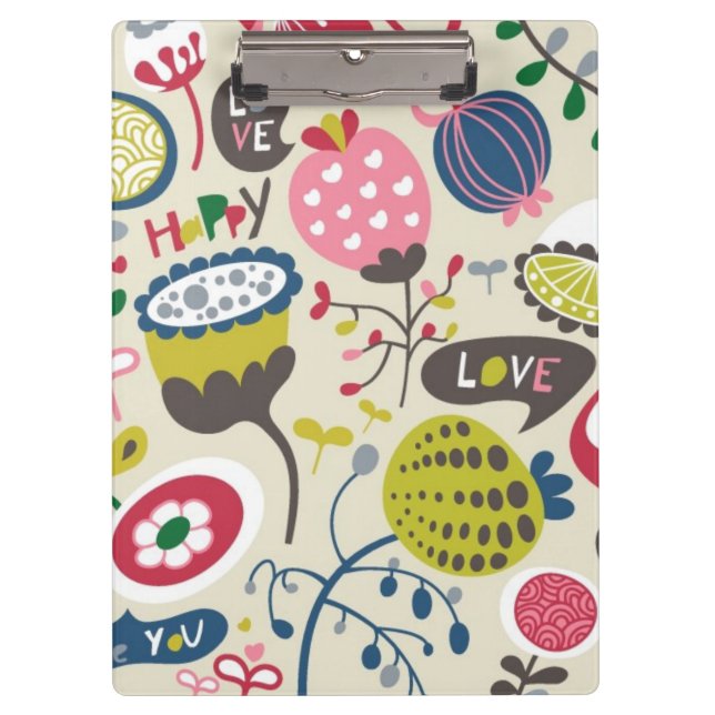 Porte-bloc Motif floral 5 (Devant)