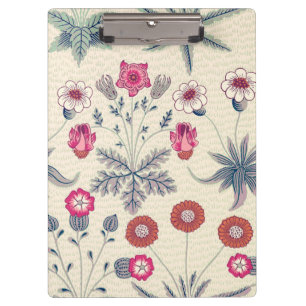 Porte-bloc Motif floral de marguerite de William Morris rouge