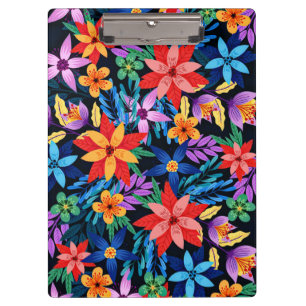 Porte-bloc Motif Floral Exotique Coloré-68578