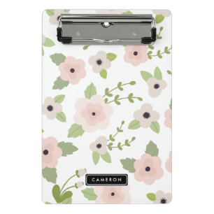 Porte-bloc Motif Floral Pastel Mini Porte - bloc personnalisé