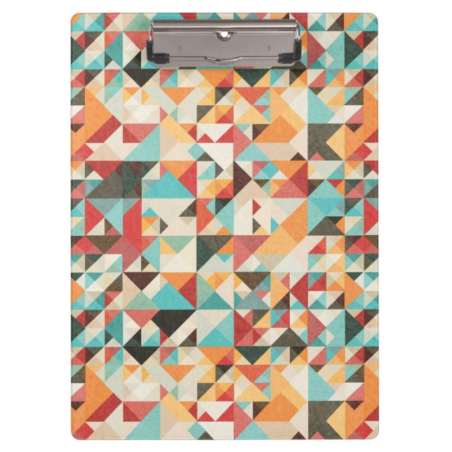 Porte-bloc Motif géométrique d'Earthtone (Devant)