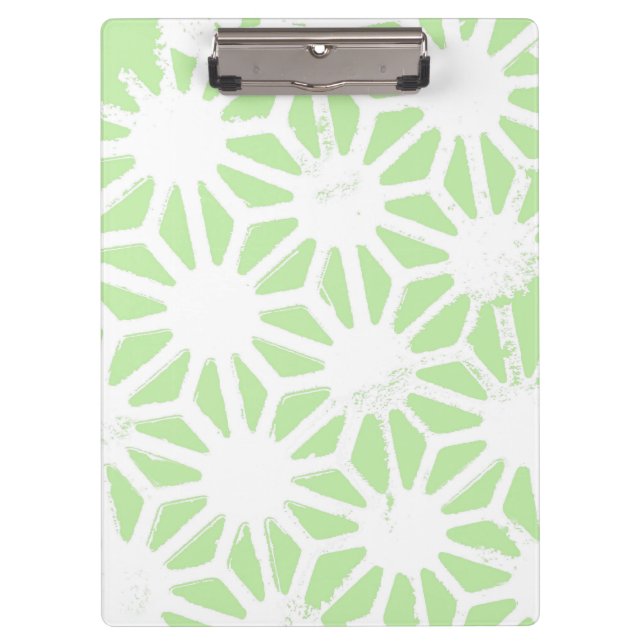 Porte-bloc Motif géométrique vert pomme (Devant)