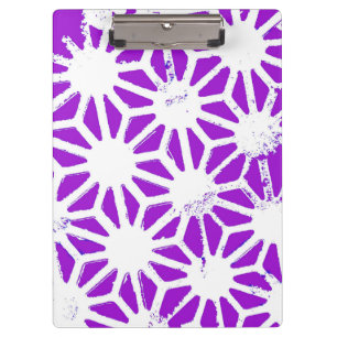 Porte-bloc Motif géométrique violet royal