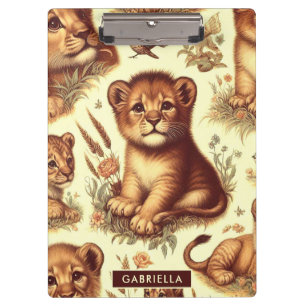 Porte-bloc Motif Lion vintage mignon bébé