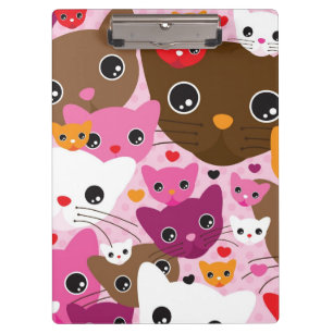 Porte-bloc motif mignon d'arrière - plan de chat de chaton