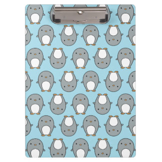 Porte-bloc Motif Pingouin Bleu Bébé