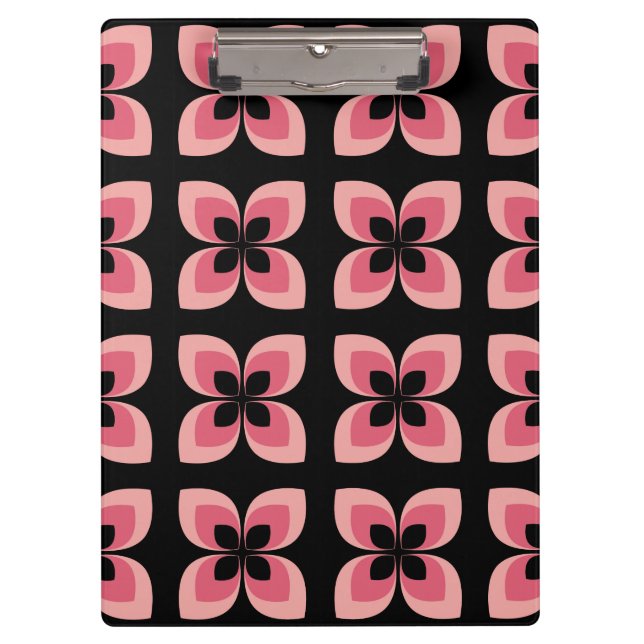 Porte-bloc Motif rose deux tons lumineux (Devant)