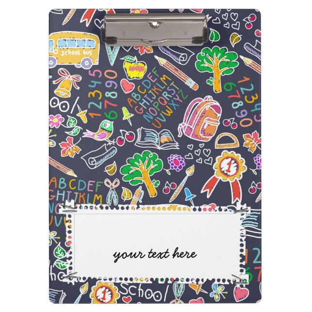Porte-bloc Motif scolaire (Devant)
