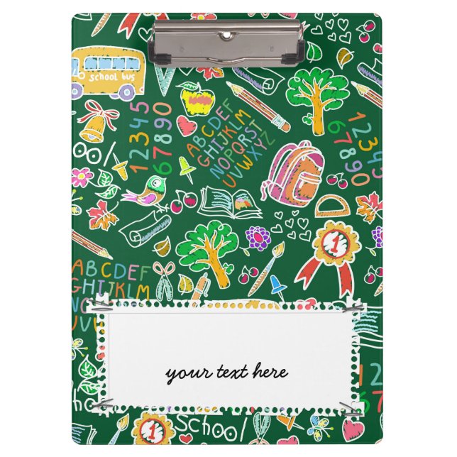 Porte-bloc Motif scolaire (Devant)