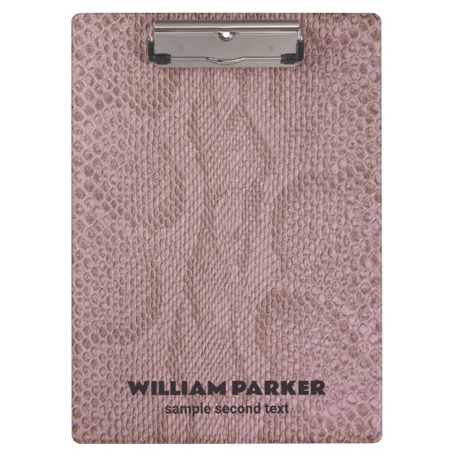 Porte-bloc Motif Snakeskin rose (Devant)