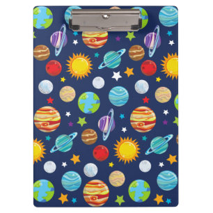 Porte-bloc Motif spatial, Planètes, Étoiles, Cosmos, Galaxie