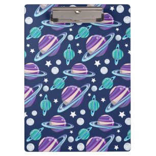 Porte-bloc Motif spatial, Planètes, Étoiles, Galaxie, Cosmos