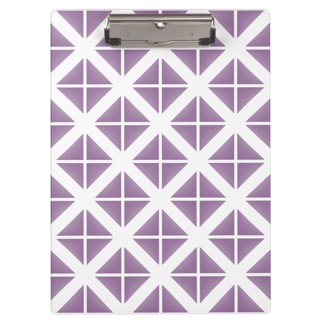 Porte-bloc Motif triangle tendance violet (Devant)