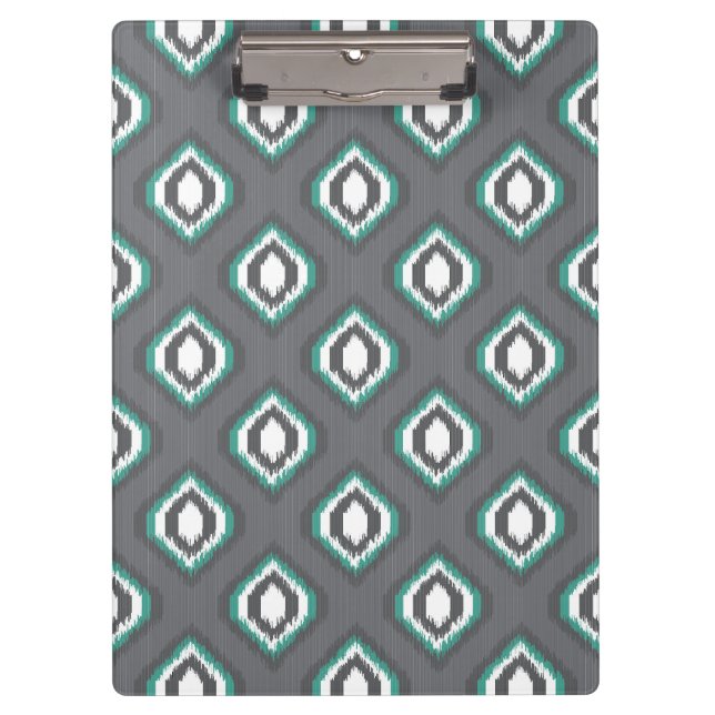 Porte-bloc Motif tribal de rétro ikat géométrique (Devant)