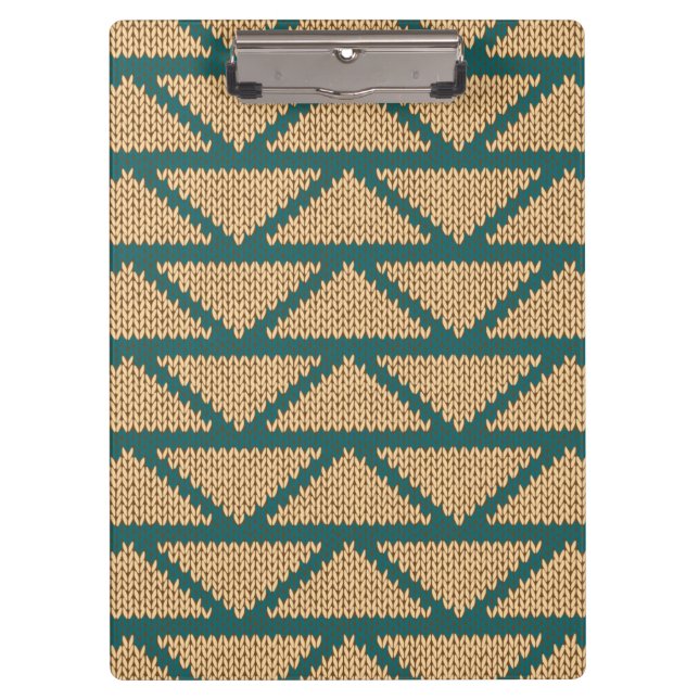 Porte-bloc Motif tricoté par style ethnique (Devant)