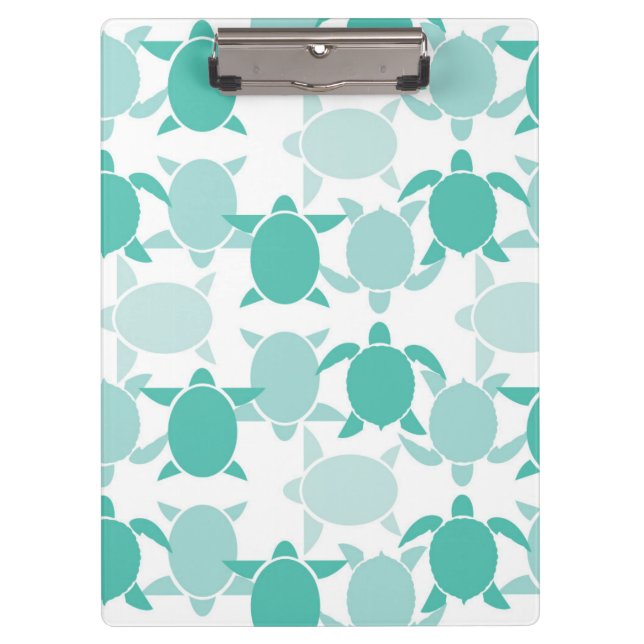 Porte-bloc Motif turquoise de tortue (Devant)