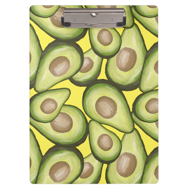 Porte-bloc Motif Vegan Avocado frais et gourmand (Devant)
