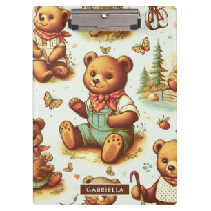 Porte-bloc Motif vintage Cute Teddy Bear