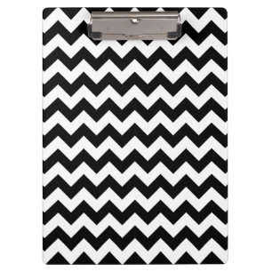 Porte-bloc Motif Zigzag noir et blanc, Motif Chevron