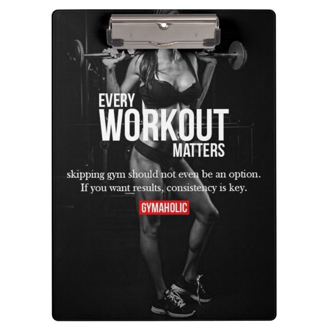 Porte-bloc Motivation des femmes - Chaque entraînement compte (Devant)