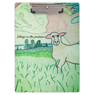 Porte-bloc Moutons dans le pâturage