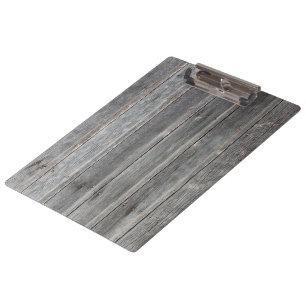 Porte-bloc Mur en bois gris de pays