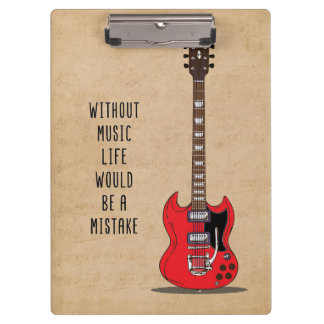 Porte-bloc Music Art Without Music Life Would Be A Mistake