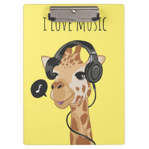 Porte-bloc Musique Art J'aime La Musique