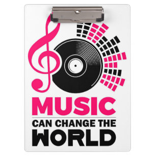 Porte-bloc Musique Art La musique peut changer le monde