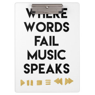 Porte-bloc Musique Art Music Speaks