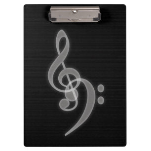 Porte-bloc Musique - Treble et Bass Clef Porte - bloc