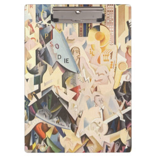 Porte-bloc Musique vintage, Jazz Art Déco, Rhapsody en Bleu