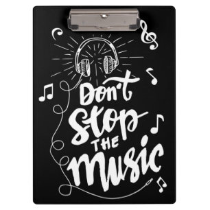 Porte-bloc N'arrêtez pas le Porte - bloc de musique