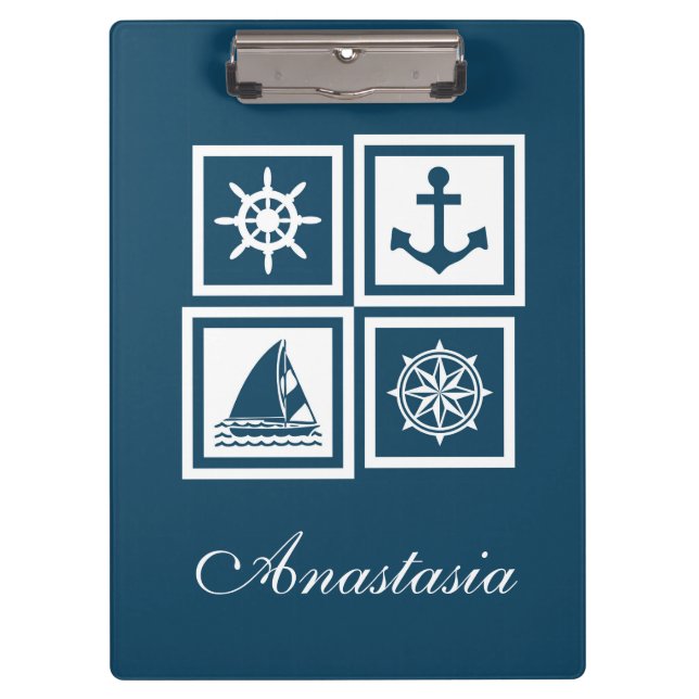Porte-bloc Nautical themed design (Devant)
