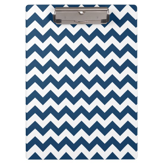 Porte-bloc Navy Zigzag, Navy Chevron, Motif géométrique (Devant)