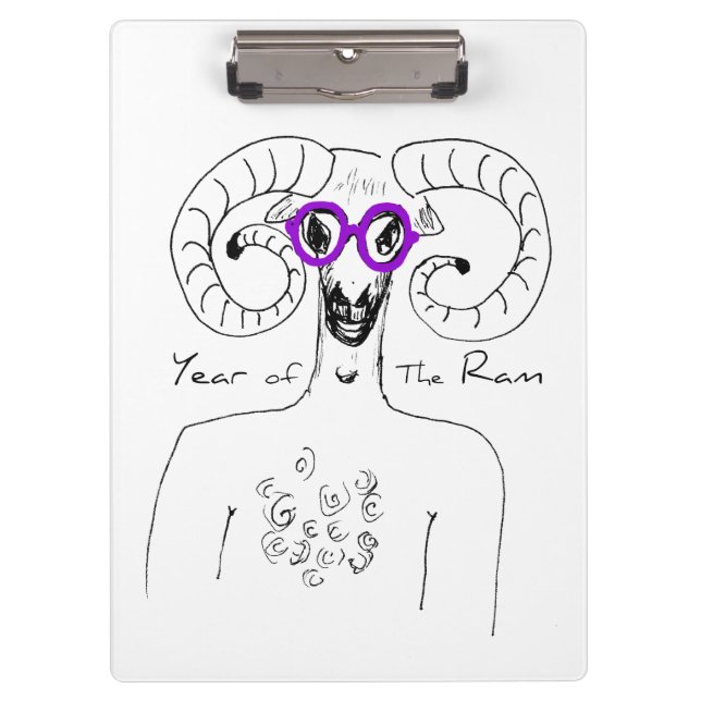Porte-bloc Nerd Ram Aries Astrologie chinoise Zodiac Porte -  (Devant)