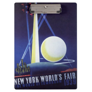 Porte-bloc New York City World's Fair en 1939, Vintage voyage