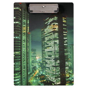 Porte-bloc Nightscape, Shinjuku, Tokyo, Japon