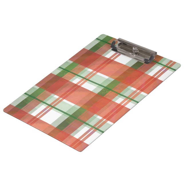 Porte-bloc Noël Madras Plaid (Incliné)