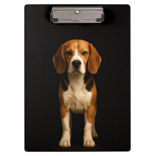 Porte-bloc noir 4 Luxe, Beagle gentil