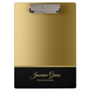 Porte-bloc Noir Et Or Design