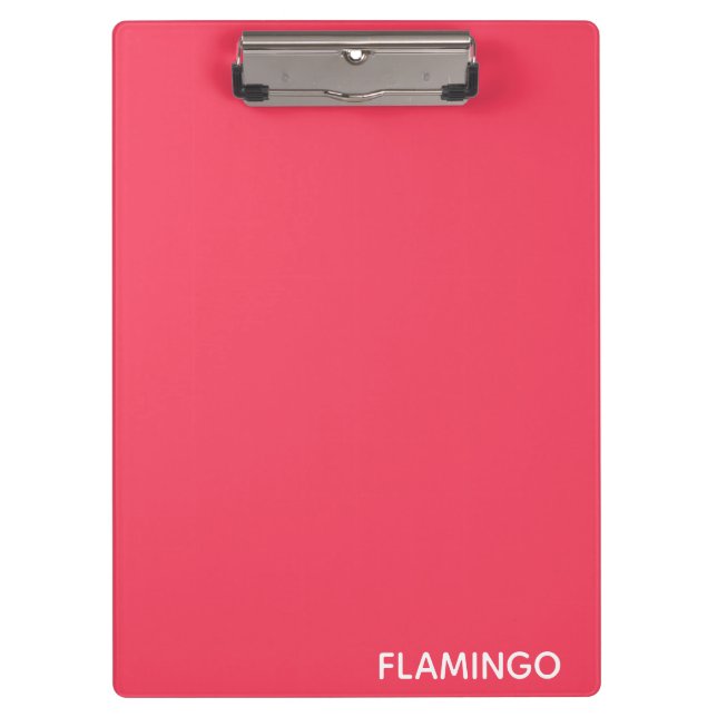 Porte-bloc Nom de couleur rose Flamant rose (Devant)