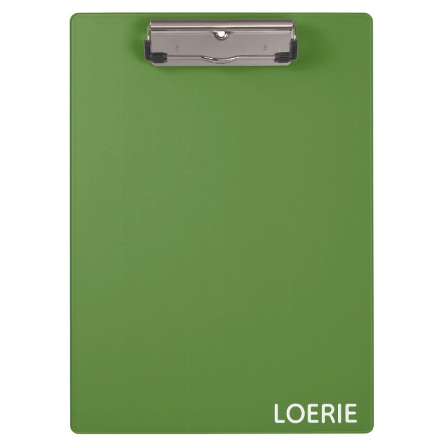 Porte-bloc Nom de la couleur verte de Loerie (Devant)