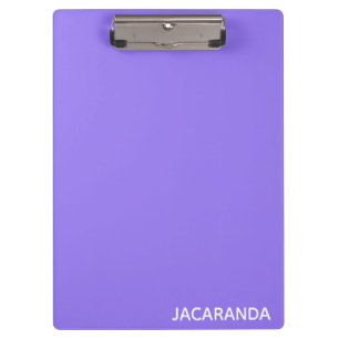 Porte-bloc Nom de la couleur violette de Jacaranda