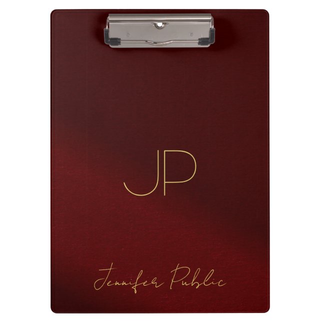 Porte-bloc Nom de script de calligraphie Monogramme Élégant T (Devant)