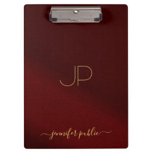 Porte-bloc Nom de script de typographie Monogramme de texte d