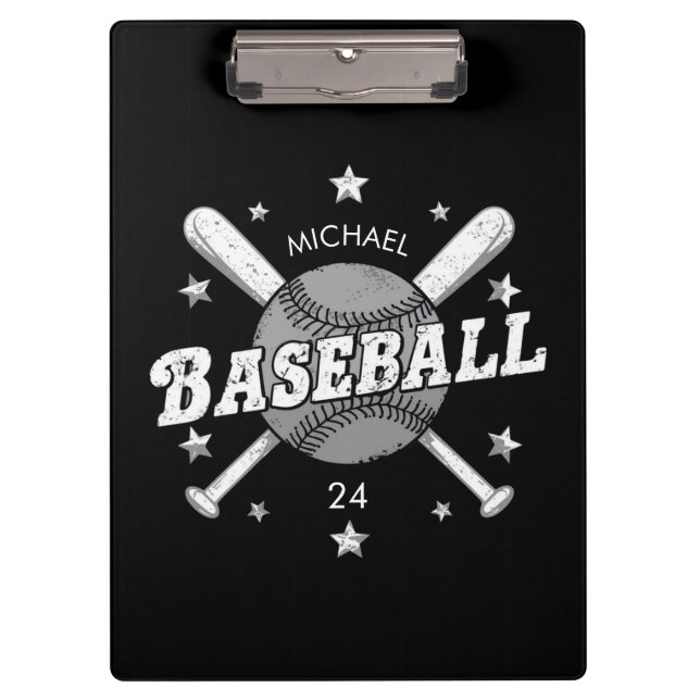 Porte-bloc Nom et numéro de baseball personnalisé tendance (Devant)