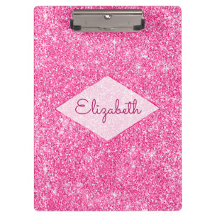 Porte-bloc Nom Girly à la mode de diamant de parties