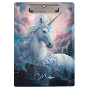 Porte-bloc Nom personnalisé belle licorne